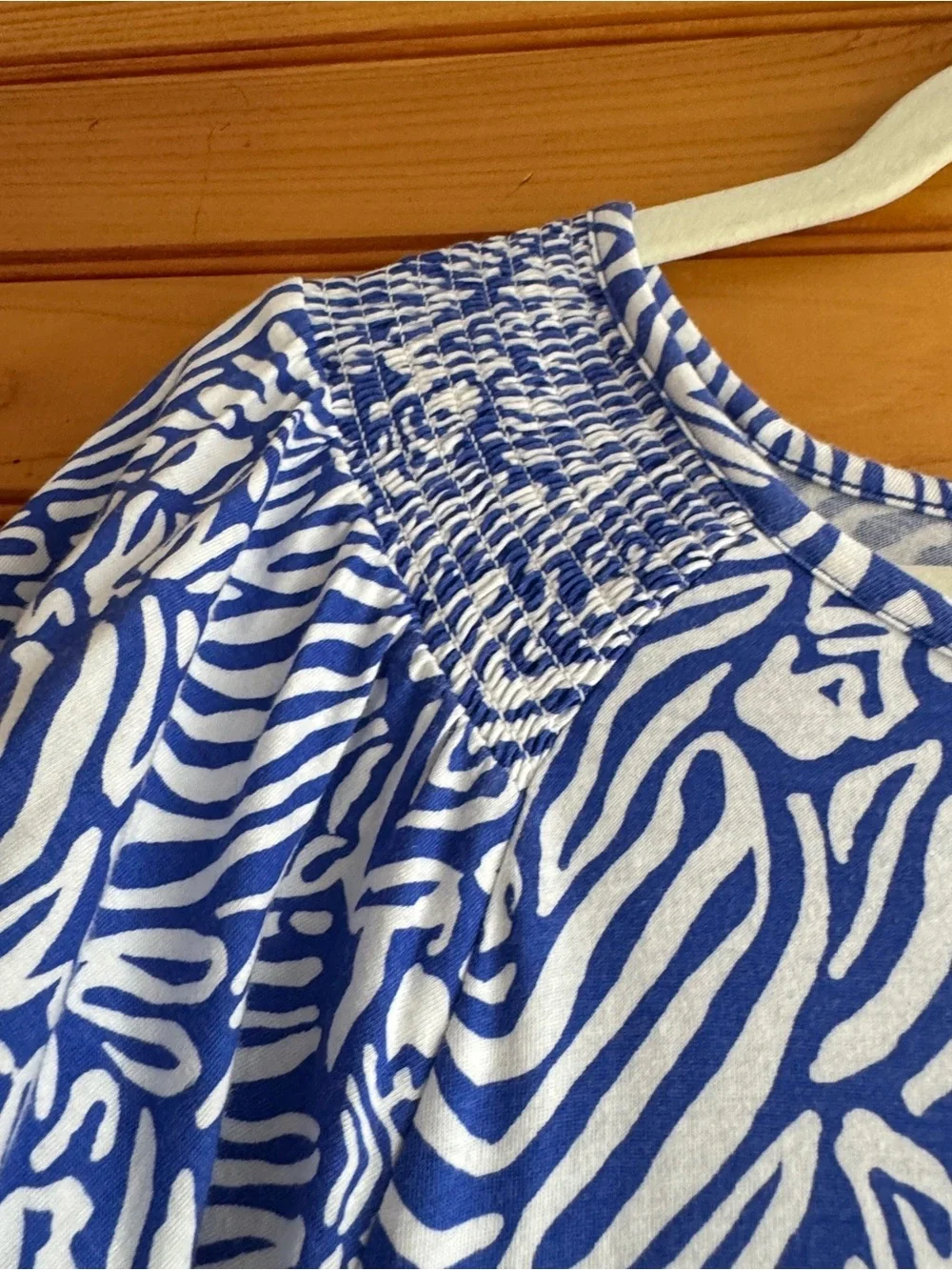 Lilly Pulitzer Blue and White Printed Shift Dress - Picture 6 of 13